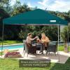 imageBest Choice Products 10x10ft 1Person Setup Pop Up Canopy Tent Instant Portable Shelter w 1Button Push Case 4 Weight Bags  BlueCerulean