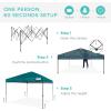 imageBest Choice Products 10x10ft 1Person Setup Pop Up Canopy Tent Instant Portable Shelter w 1Button Push Case 4 Weight Bags  BlueCerulean