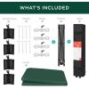 imageBest Choice Products 10x10ft 1Person Setup Pop Up Canopy Tent Instant Portable Shelter w 1Button Push Case 4 Weight Bags  BlueDark Green