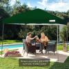 imageBest Choice Products 10x10ft 1Person Setup Pop Up Canopy Tent Instant Portable Shelter w 1Button Push Case 4 Weight Bags  BlueForest Green