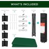 imageBest Choice Products 10x10ft 1Person Setup Pop Up Canopy Tent Instant Portable Shelter w 1Button Push Case 4 Weight Bags  BlueForest Green