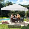imageBest Choice Products 10x10ft 1Person Setup Pop Up Canopy Tent Instant Portable Shelter w 1Button Push Case 4 Weight Bags  BlueFrench BlueWhite