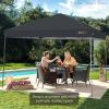 imageBest Choice Products 10x10ft 1Person Setup Pop Up Canopy Tent Instant Portable Shelter w 1Button Push Case 4 Weight Bags  BlueGray