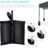 imageBest Choice Products 10x10ft 1Person Setup Pop Up Canopy Tent Instant Portable Shelter w 1Button Push Case 4 Weight Bags  BlueGray
