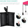 imageBest Choice Products 10x10ft 1Person Setup Pop Up Canopy Tent Instant Portable Shelter w 1Button Push Case 4 Weight Bags  BlueHot Pink