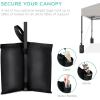 imageBest Choice Products 10x10ft 1Person Setup Pop Up Canopy Tent Instant Portable Shelter w 1Button Push Case 4 Weight Bags  BlueLight Gray