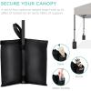 imageBest Choice Products 10x10ft 1Person Setup Pop Up Canopy Tent Instant Portable Shelter w 1Button Push Case 4 Weight Bags  BlueLight Gray