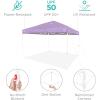 imageBest Choice Products 10x10ft 1Person Setup Pop Up Canopy Tent Instant Portable Shelter w 1Button Push Case 4 Weight Bags  BlueLilacWhite
