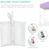 imageBest Choice Products 10x10ft 1Person Setup Pop Up Canopy Tent Instant Portable Shelter w 1Button Push Case 4 Weight Bags  BlueLilacWhite