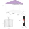 imageBest Choice Products 10x10ft 1Person Setup Pop Up Canopy Tent Instant Portable Shelter w 1Button Push Case 4 Weight Bags  BlueLilacWhite