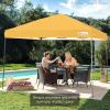 imageBest Choice Products 10x10ft 1Person Setup Pop Up Canopy Tent Instant Portable Shelter w 1Button Push Case 4 Weight Bags  BlueMarigold