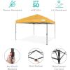 imageBest Choice Products 10x10ft 1Person Setup Pop Up Canopy Tent Instant Portable Shelter w 1Button Push Case 4 Weight Bags  BlueMarigold