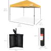 imageBest Choice Products 10x10ft 1Person Setup Pop Up Canopy Tent Instant Portable Shelter w 1Button Push Case 4 Weight Bags  BlueMarigold