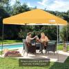 imageBest Choice Products 10x10ft 1Person Setup Pop Up Canopy Tent Instant Portable Shelter w 1Button Push Case 4 Weight Bags  BlueMarigold