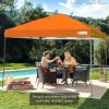 imageBest Choice Products 10x10ft 1Person Setup Pop Up Canopy Tent Instant Portable Shelter w 1Button Push Case 4 Weight Bags  BlueOrange