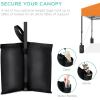 imageBest Choice Products 10x10ft 1Person Setup Pop Up Canopy Tent Instant Portable Shelter w 1Button Push Case 4 Weight Bags  BlueOrange