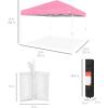 imageBest Choice Products 10x10ft 1Person Setup Pop Up Canopy Tent Instant Portable Shelter w 1Button Push Case 4 Weight Bags  BluePinkWhite