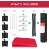 imageBest Choice Products 10x10ft 1Person Setup Pop Up Canopy Tent Instant Portable Shelter w 1Button Push Case 4 Weight Bags  BlueRed