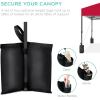 imageBest Choice Products 10x10ft 1Person Setup Pop Up Canopy Tent Instant Portable Shelter w 1Button Push Case 4 Weight Bags  BlueRed