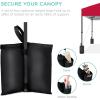imageBest Choice Products 10x10ft 1Person Setup Pop Up Canopy Tent Instant Portable Shelter w 1Button Push Case 4 Weight Bags  BlueRed