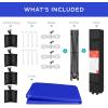 imageBest Choice Products 10x10ft 1Person Setup Pop Up Canopy Tent Instant Portable Shelter w 1Button Push Case 4 Weight Bags  BlueResort Blue