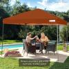 imageBest Choice Products 10x10ft 1Person Setup Pop Up Canopy Tent Instant Portable Shelter w 1Button Push Case 4 Weight Bags  BlueRust