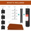 imageBest Choice Products 10x10ft 1Person Setup Pop Up Canopy Tent Instant Portable Shelter w 1Button Push Case 4 Weight Bags  BlueRust
