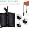 imageBest Choice Products 10x10ft 1Person Setup Pop Up Canopy Tent Instant Portable Shelter w 1Button Push Case 4 Weight Bags  BlueRust