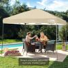 imageBest Choice Products 10x10ft 1Person Setup Pop Up Canopy Tent Instant Portable Shelter w 1Button Push Case 4 Weight Bags  BlueSand