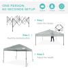 imageBest Choice Products 10x10ft 1Person Setup Pop Up Canopy Tent Instant Portable Shelter w 1Button Push Case 4 Weight Bags  BlueSilver