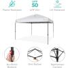imageBest Choice Products 10x10ft 1Person Setup Pop Up Canopy Tent Instant Portable Shelter w 1Button Push Case 4 Weight Bags  BlueWhite