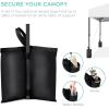 imageBest Choice Products 10x10ft 1Person Setup Pop Up Canopy Tent Instant Portable Shelter w 1Button Push Case 4 Weight Bags  BlueWhite