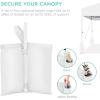 imageBest Choice Products 10x10ft 1Person Setup Pop Up Canopy Tent Instant Portable Shelter w 1Button Push Case 4 Weight Bags  BlueWhiteWhite