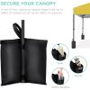 imageBest Choice Products 10x10ft 1Person Setup Pop Up Canopy Tent Instant Portable Shelter w 1Button Push Case 4 Weight Bags  BlueYellow