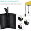 imageBest Choice Products 10x10ft 1Person Setup Pop Up Canopy Tent Instant Portable Shelter w 1Button Push Case 4 Weight Bags  BlueYellow