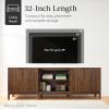 imageBest Choice Products 2Door Modern Storage Cabinet Buffet Sideboard Media Cabinet Cupboard Entryway Accent Table Bookcase wReeded Panels and Adjustable Shelves  WalnutBlack