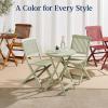 imageBest Choice Products 3Piece Acacia Wood Bistro Set Folding Patio Furniture for Backyard Balcony Deck w 2 Chairs Round Coffee Table Teak Finish  NaturalCharcoal