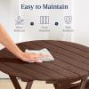 imageBest Choice Products 3Piece Acacia Wood Bistro Set Folding Patio Furniture for Backyard Balcony Deck w 2 Chairs Round Coffee Table Teak Finish  NaturalBrown