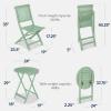 imageBest Choice Products 3Piece Acacia Wood Bistro Set Folding Patio Furniture for Backyard Balcony Deck w 2 Chairs Round Coffee Table Teak Finish  NaturalMint