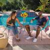 imageBest Choice Products 3Piece Outdoor Acapulco AllWeather Patio Conversation Bistro Set wPlastic Rope Glass Top Table and 2 Chairs  NaturalLight Blue