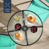 imageBest Choice Products 3Piece Patio Bistro Dining Furniture Set wGlass Tabletop 2 Folding Chairs Steel Frame Polyester Fabric  GrayMint