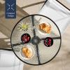 imageBest Choice Products 3Piece Patio Bistro Dining Furniture Set wGlass Tabletop 2 Folding Chairs Steel Frame Polyester Fabric  GrayWhite