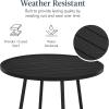 imageBest Choice Products 3Piece Patio Dining Set Bar Height Outdoor Bistro Set Outdoor Round Bar Table w 2 Bar Stools Steel  BlackBlack