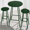 imageBest Choice Products 3Piece Patio Dining Set Bar Height Outdoor Bistro Set Outdoor Round Bar Table w 2 Bar Stools Steel  BlackDark Green