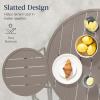 imageBest Choice Products 3Piece Patio Dining Set Bar Height Outdoor Bistro Set Outdoor Round Bar Table w 2 Bar Stools Steel  BlackTaupe