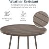 imageBest Choice Products 3Piece Patio Dining Set Bar Height Outdoor Bistro Set Outdoor Round Bar Table w 2 Bar Stools Steel  BlackTaupe