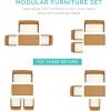 imageBest Choice Products 4Piece Outdoor Wicker Patio Conversation Furniture Set for Backyard wCoffee Table Seat Cushions  GrayLight MintNaturalIvory
