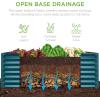 imageBest Choice Products 4x2x2ft Outdoor Metal Raised Garden Bed Deep Root Planter Box for Vegetables Flowers Herbs and Succulents w 119 Gallon Capacity  TaupePeacock Blue