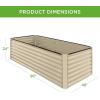 imageBest Choice Products 4x2x2ft Outdoor Metal Raised Garden Bed Deep Root Planter Box for Vegetables Flowers Herbs and Succulents w 119 Gallon Capacity  TaupeBeige