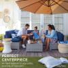 imageBest Choice Products 7Piece Modular Outdoor Sectional Wicker Patio Conversation Set w 2 Pillows Coffee Table Cover Included  GrayCreamNaturalGray